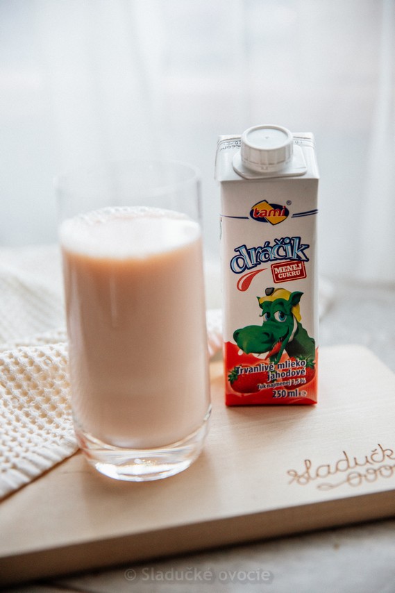 Dráčik - Trvanlivé mlieko jahodové 250 ml