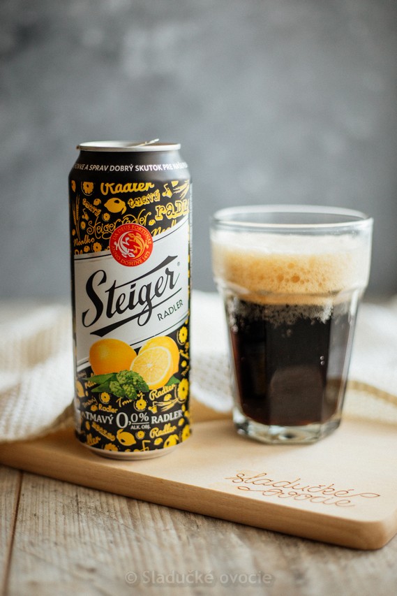 Pivo - Steiger Radler tmavý citrón 0,0% 0,5 l