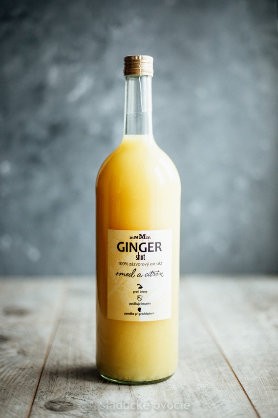 Ginger shot med a citrón 1 l  (zázvorový extrakt)