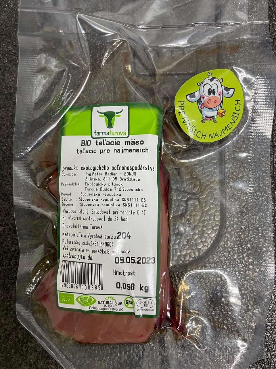 Farma Turová - BIO teľacie pre najmenších 100 g